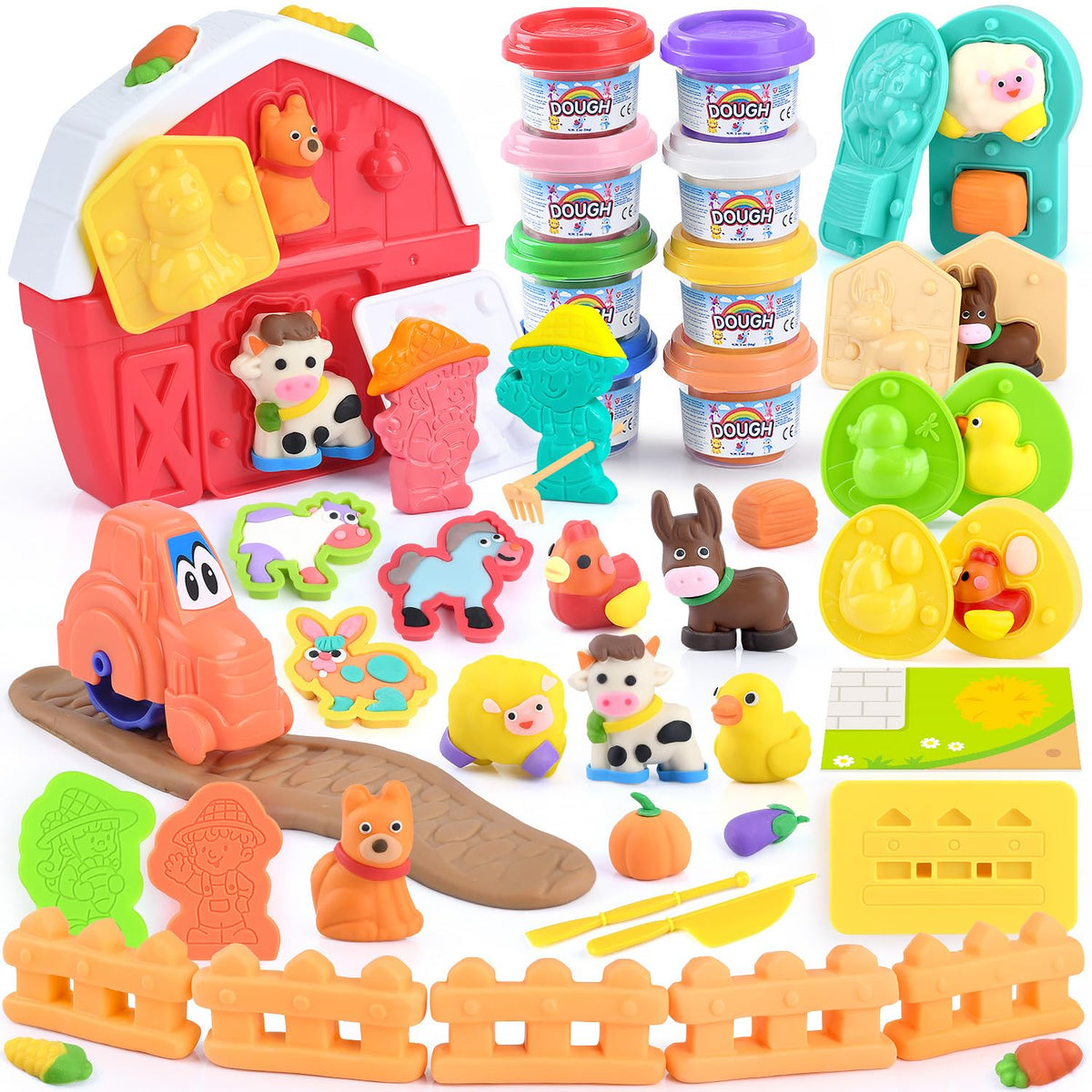 PLAY Farm Animals big barn for imaginative play and storytelling.
