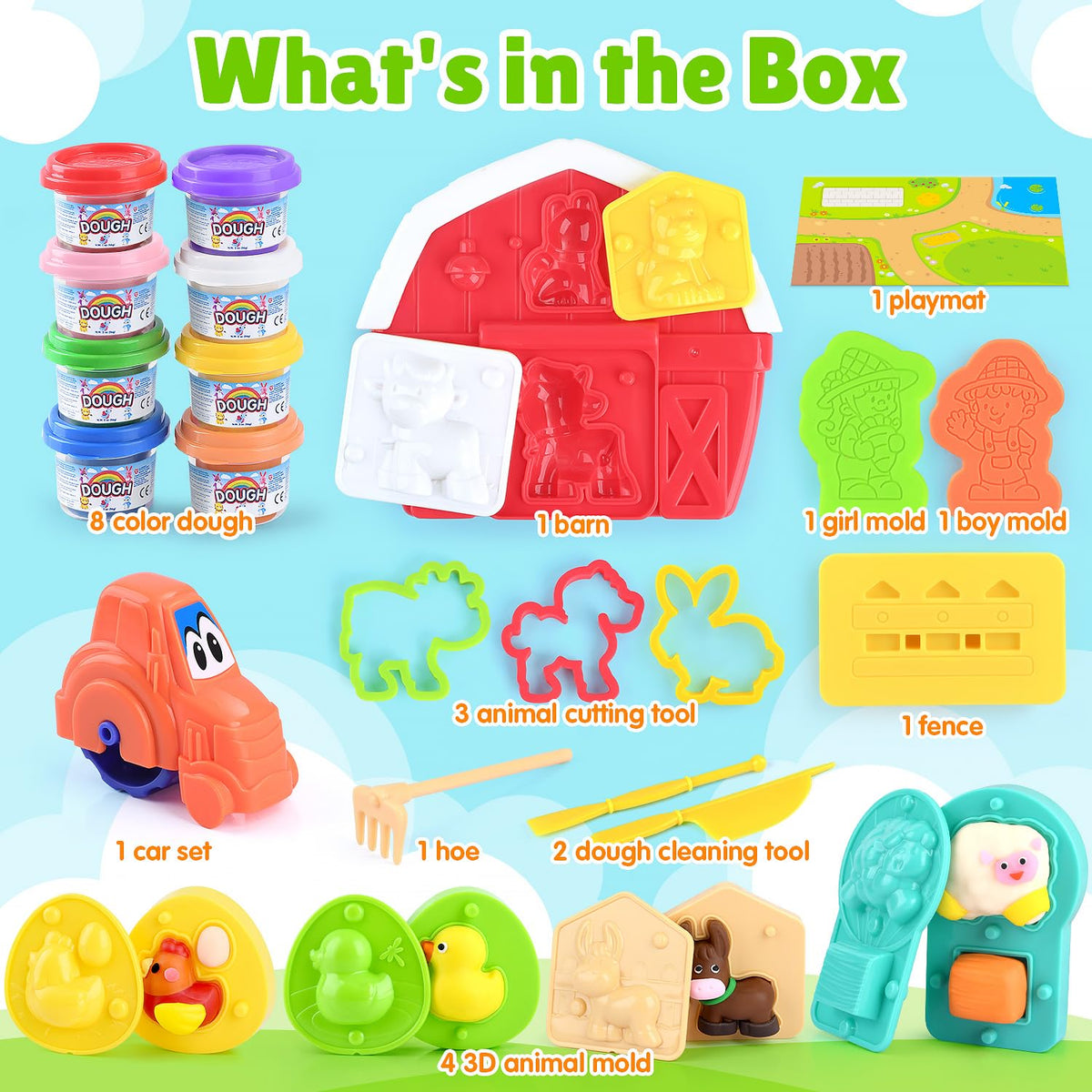PLAY Dough cleaning tools support easy cleanup after creative sessions.