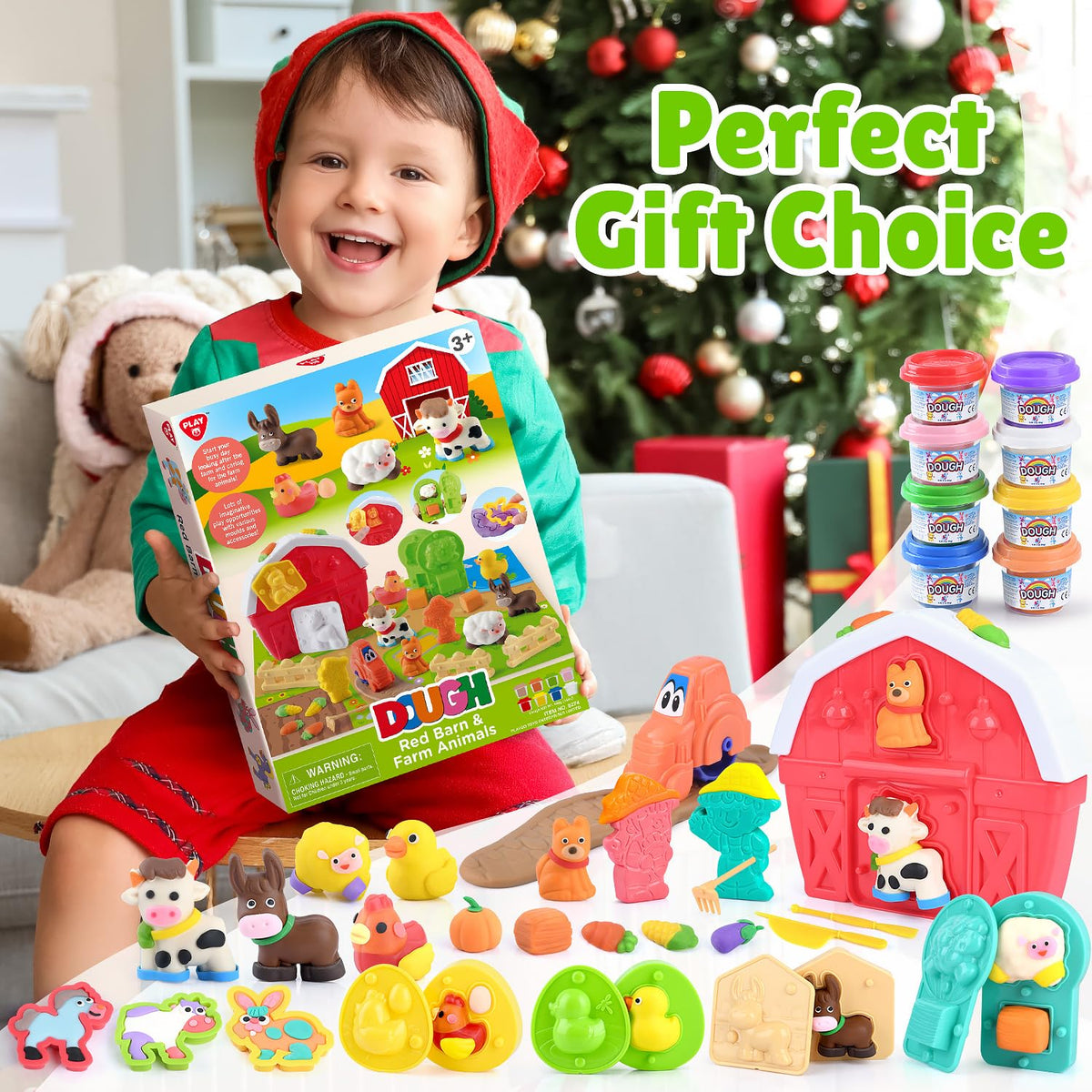 PLAY Playmat and car complete the farm scene during playtime.