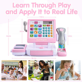 PLAY Cash Register Toy cans and drinks supply vibrant retail scene for pretend shopping
