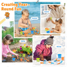 PLAY Kids Gardening Set watering can image for mess-friendly outdoor watering