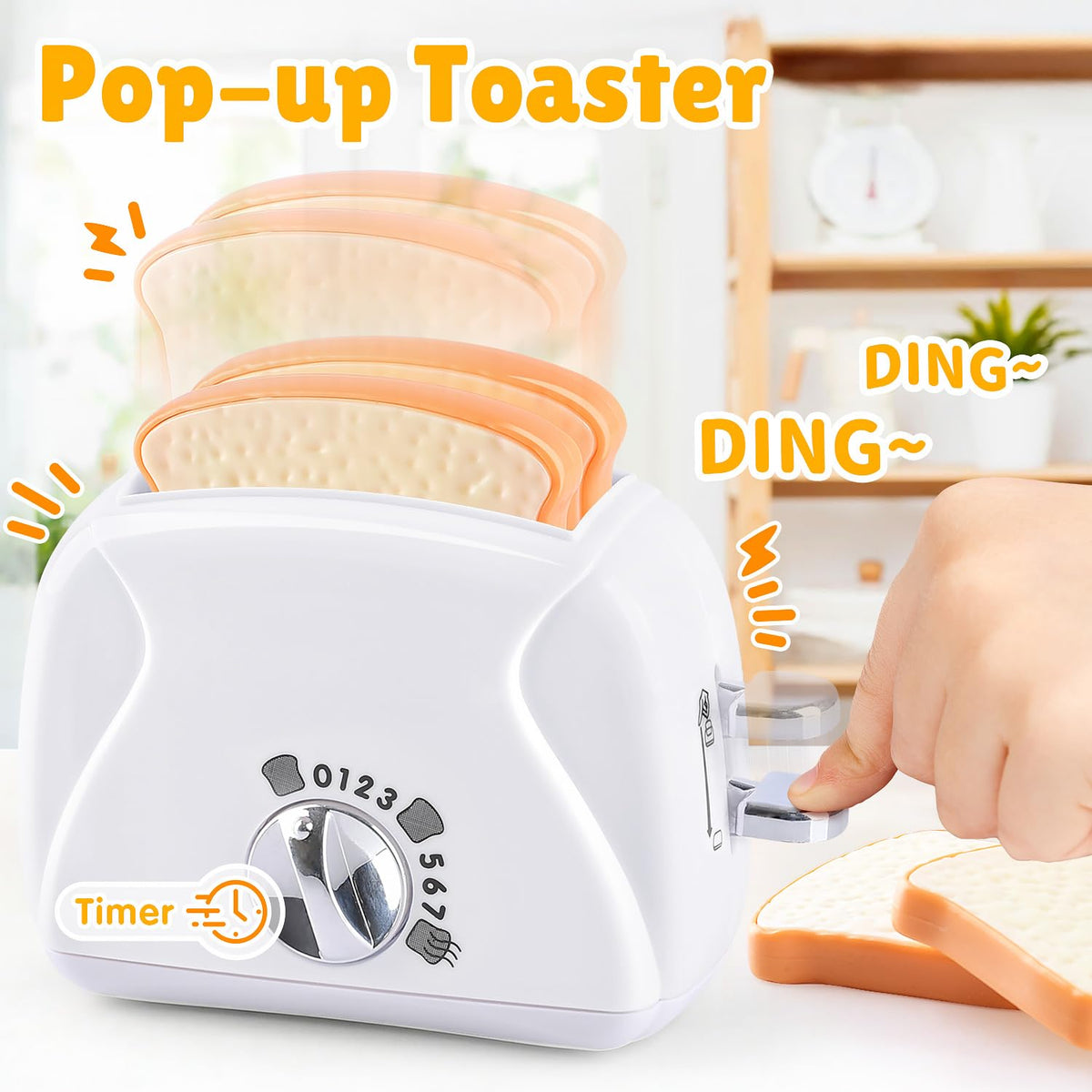 PLAY pretend-food set supports storytelling and social play during kitchen role-play