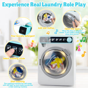 PLAY laundry basket included supports complete pretend laundry routines.