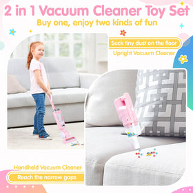 PLAY Kids Vacuum Toy Set in handheld mode supports role-play and cooperative fun