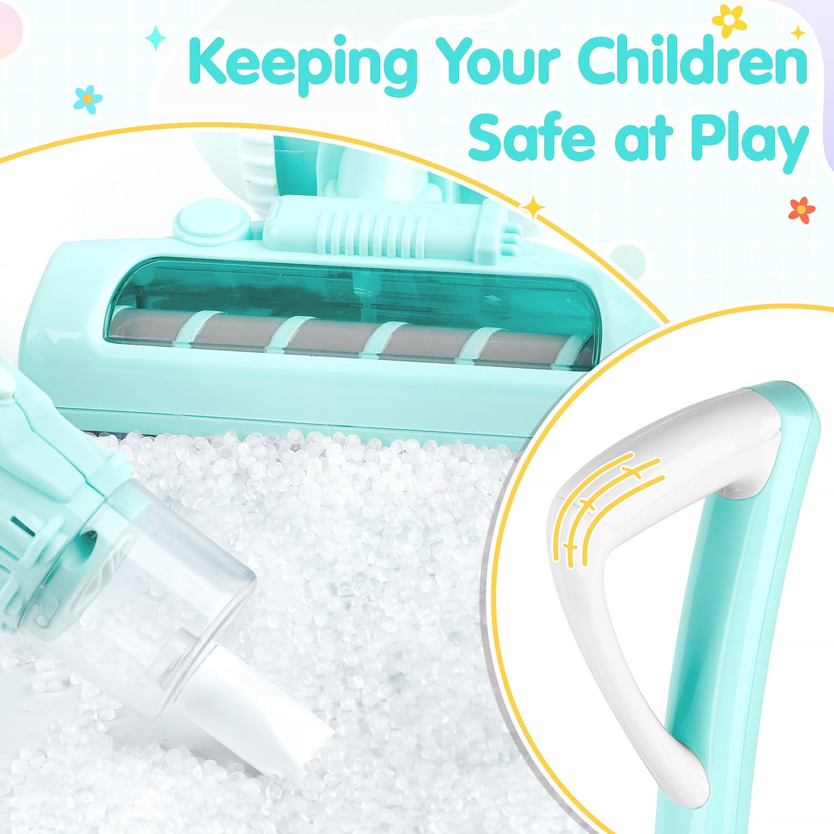 Lightweight 1.7 lb design makes it easy to push