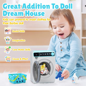 PLAY washing machine drum spin highlights motion for engaging role-play activities.