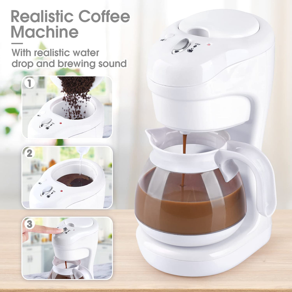 PLAY mixer with rotating beater enhances cookies and cakes pretend play