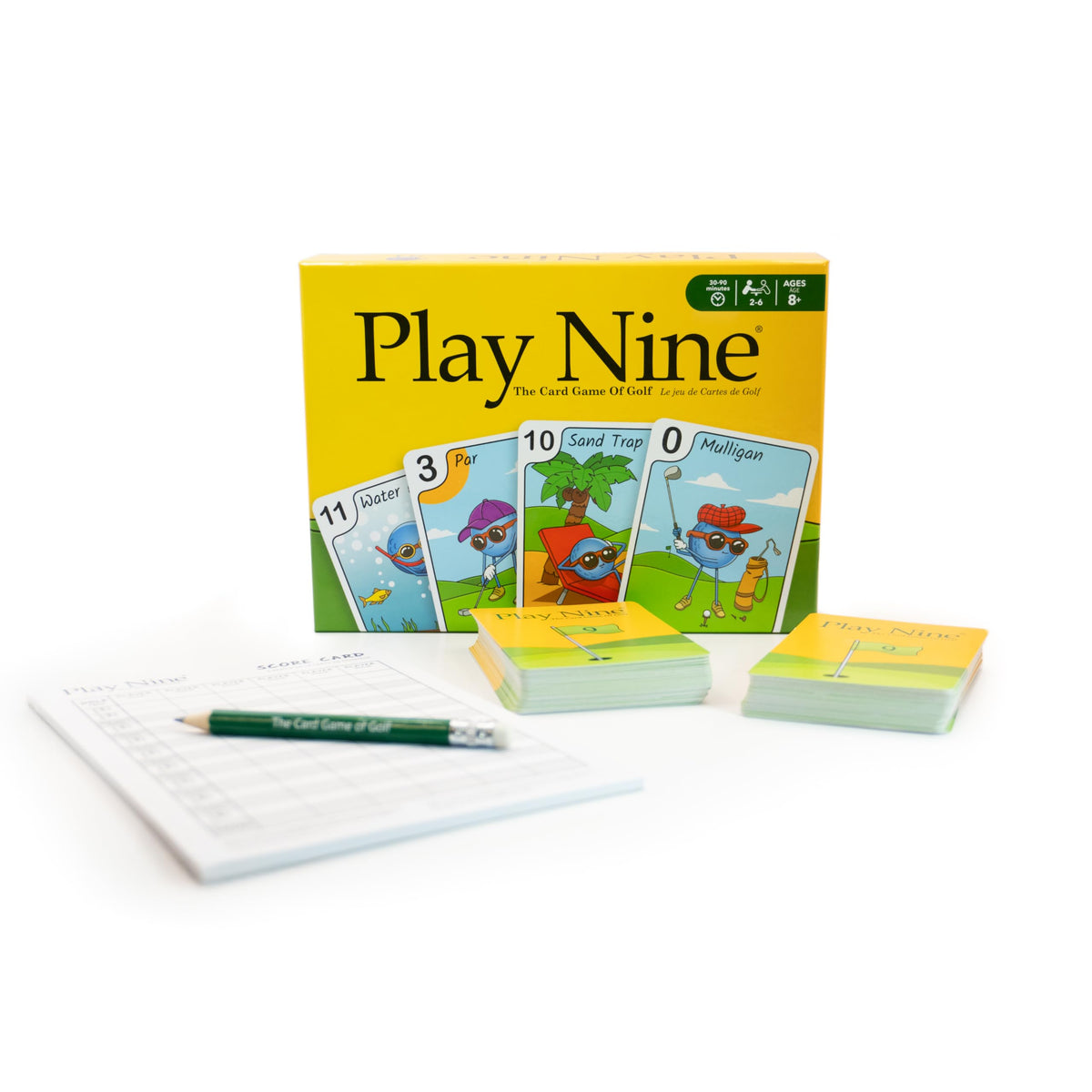 Play Nine draw and trade action on the table.