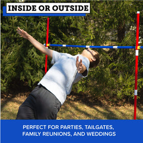 Play Platoon Limbo Front View Setup shows sturdy, family-friendly design