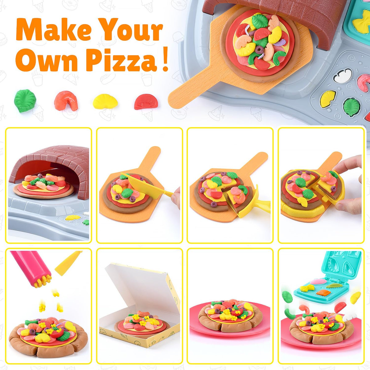 PLAY Soft, non-toxic dough texture close-up for gentle hands-on play.