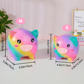 Play Tailor unicorn piggy bank made of durable plastic for safe use.