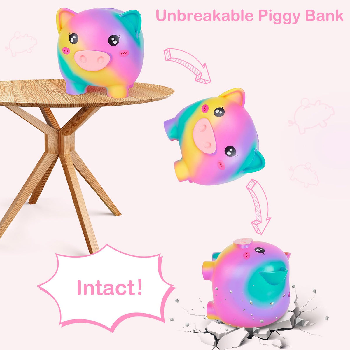 Play Tailor unicorn piggy bank is a charming, gift-ready keepsake.