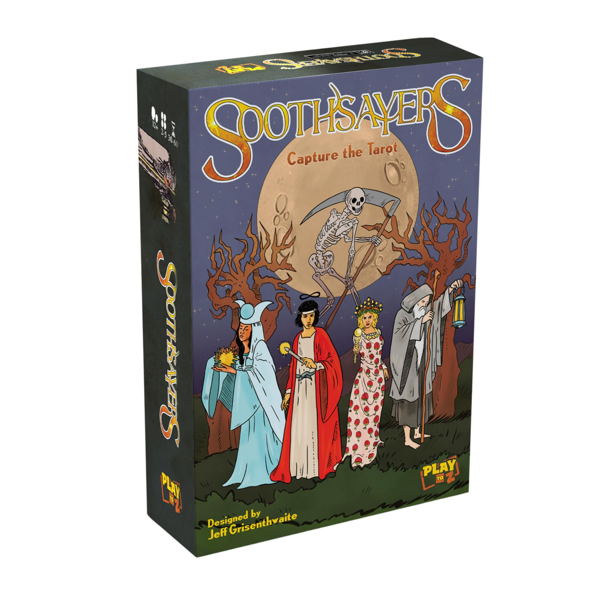 Play To Z Soothsayers crystal ball action layout for strategic planning.
