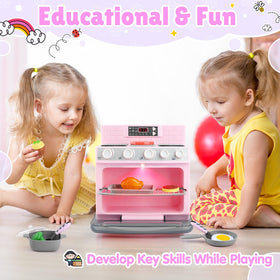 PLAY Toy Oven realistic sounds and lights spark immersive kitchen play experiences.