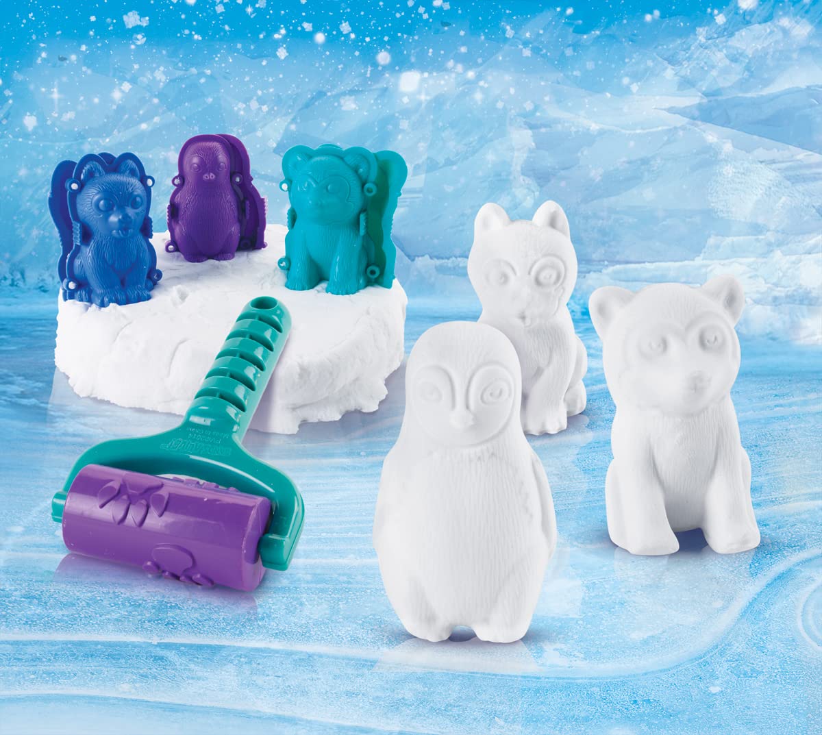 Play Visions Floof animal molds inspire creative play and quick shaping.