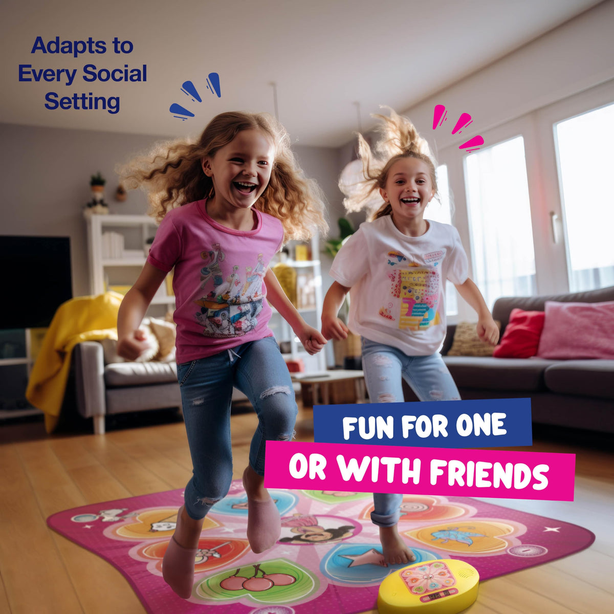 Play22 Dance Mat adjustable volume lets families tailor sound.