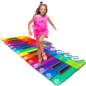 Play22 giant floor piano mat with 24 keys for interactive learning and fun.