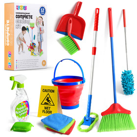 Play22 Kids Cleaning Set broom for pretend housekeeping and imaginative play