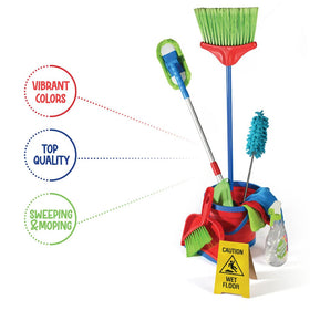 Play22 Kids Cleaning Set dust pan ready for tidy-up pretend play