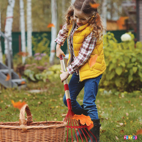 Play22 Kids Garden Tool Set hoe supports digging and soil exploration in safe, supervised play.