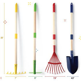 Play22 metal-blade closeup highlights durable blades for outdoor gardening tasks.