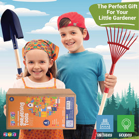 Play22 wooden-handle closeup shows sturdy construction for growing confidence.