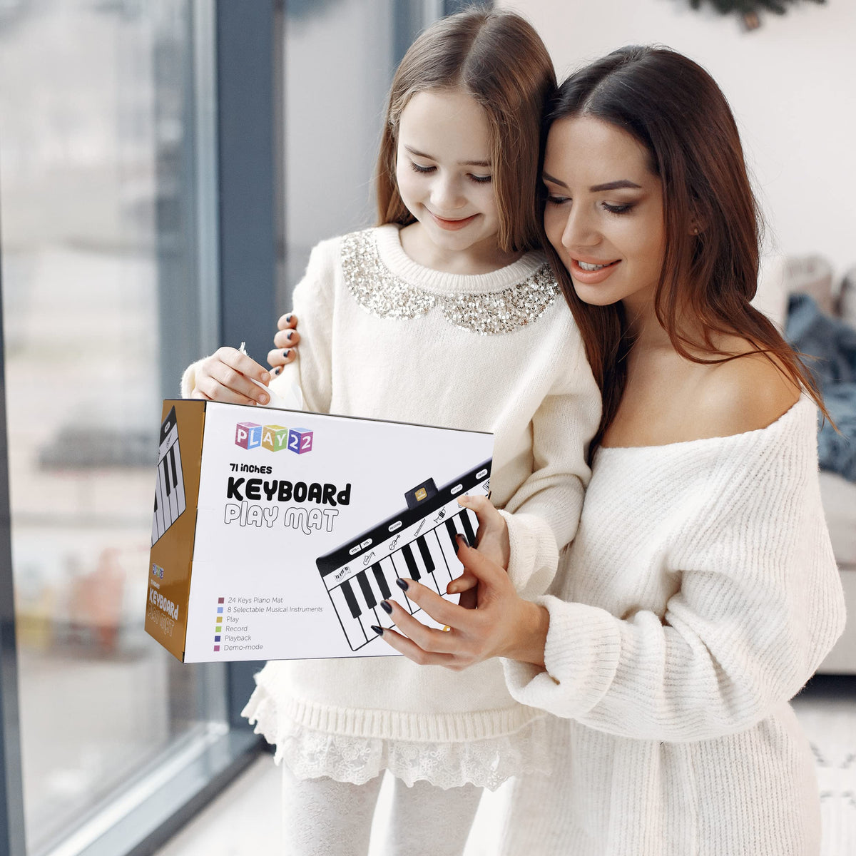 Play22 kids piano mat demo mode opens short tunes for curiosity