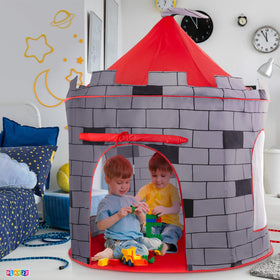 Play22 Knight Castle tent pop-up setup speeds quick indoor setup