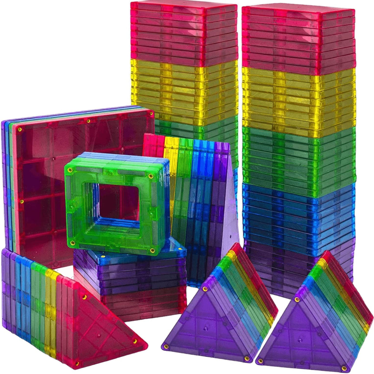 Play22 magnetic tiles squares offer versatile open-ended construction sessions