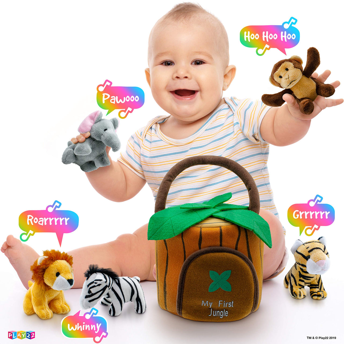 Play22 Monkey plush lightweight toy ideal for travel