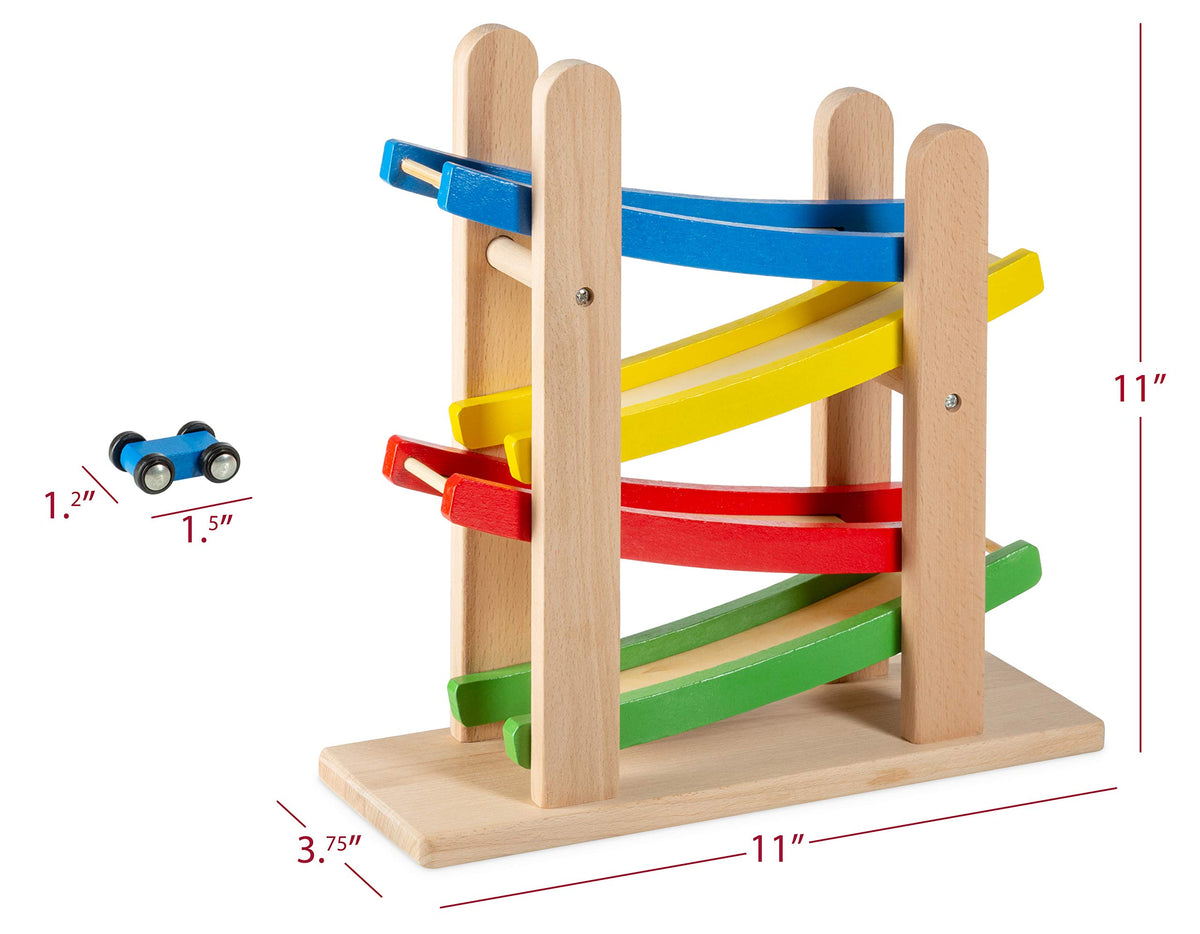 Play22 no-assembly-needed ramp for quick setup and play.