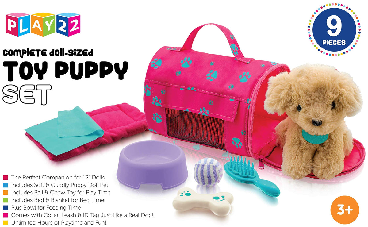 Play22 brush for grooming the plush puppy