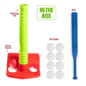 Play22 T Ball Set plastic balls for safe, quick play.