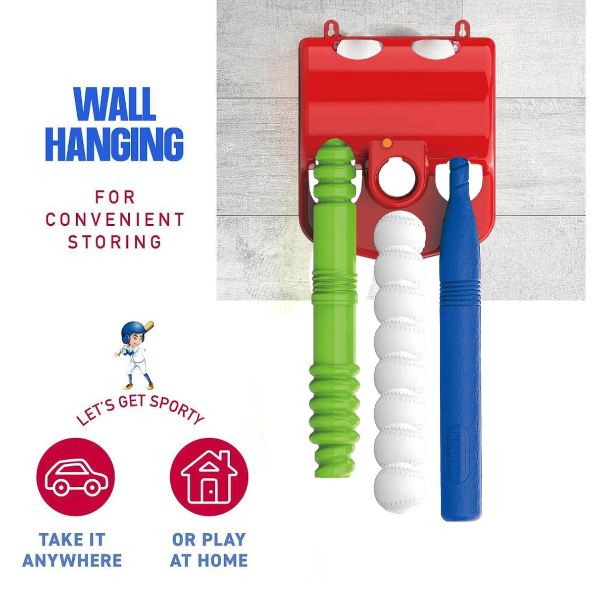 Play22 T Ball Set supports outdoor play for toddlers.