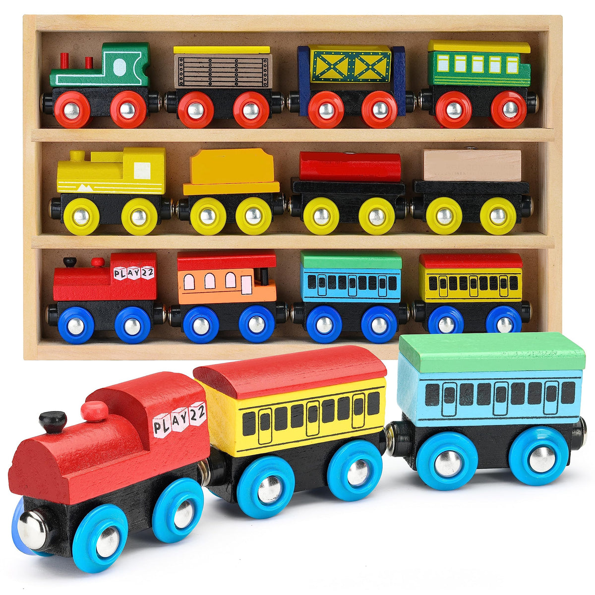 Play22 compatibility with major brands like Brio and Thomas boosts play versatility.