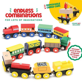 Play22 magnetic cargo load adds a tactile element to playtime.