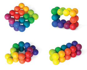 Playable Art Ball Rainbow 20 FSC-certified beech wood supports sustainable design.