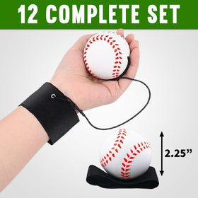 Playbees baseball wristband with Velcro strap for kids' training sessions.