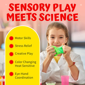 Playbees classroom-ready fidget putty shown in use for group activities and desk challenges