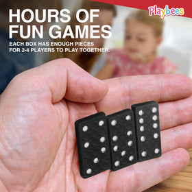 Playbees compact dominoes pack fits in shelves and bags.