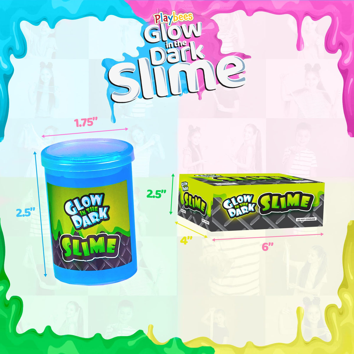 Playbees creativity-focused slime set encourages imaginative play and experimentation.
