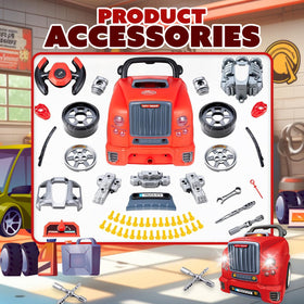 Playbees engine parts with removable cover for hands on repairs.
