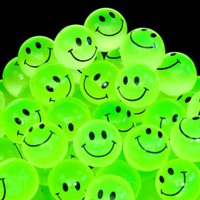 Playbees glow-in-the-dark bouncy ball 1-inch for nighttime play and easy visibility.
