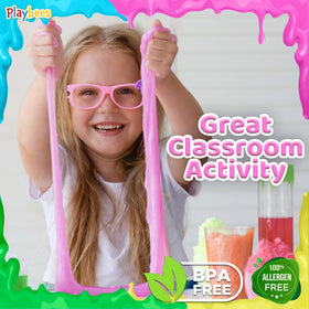 Playbees glow slime for Halloween and celebrations, mess-contained.