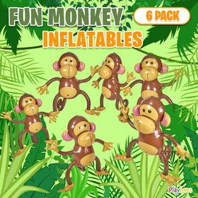 Easy-hang tab on Playbees monkey for quick display at events.