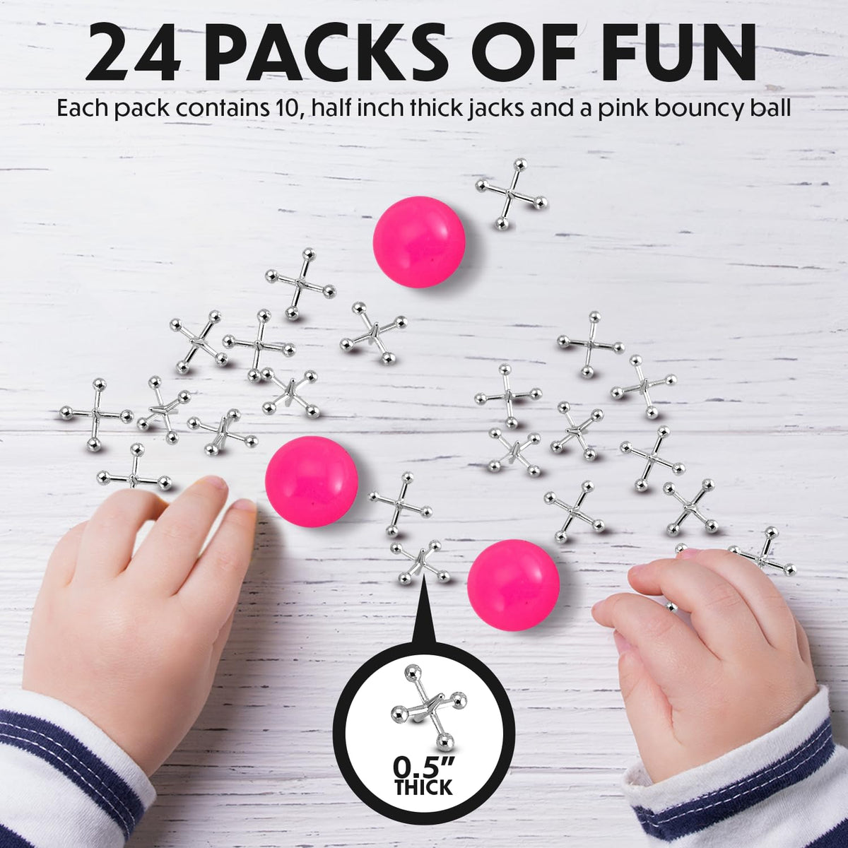 Playbees jacks-ball complete kit showcases the full set for versatile solo or group play.