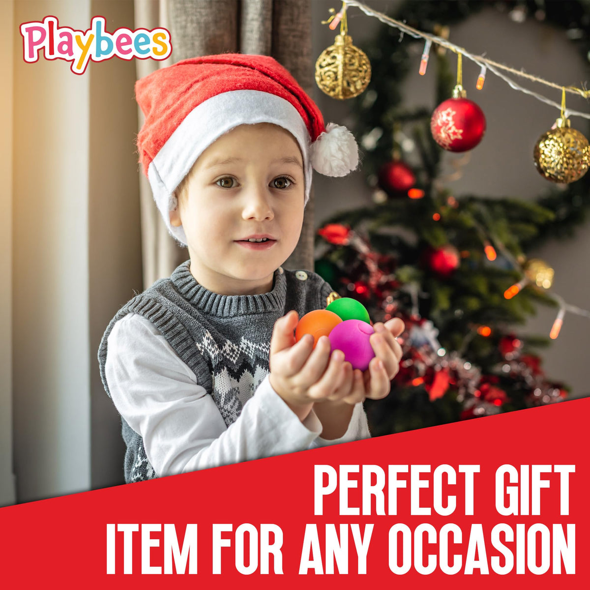 Playbees portable stress ball for travel and on-the-go calm.