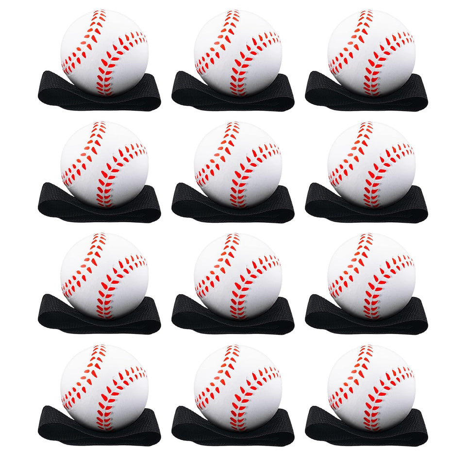 Playbees reactive baseball with elastic cord secures practice in small yards.