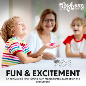 Playbees safety-edged-metal-jacks offer smooth edges for safe play.