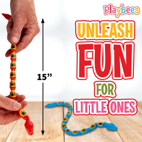 Snake party favors for goody bags and carnival prizes.